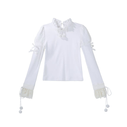 Lolita Dress with Fluffy Ears Headband - Sweet Pastel Blue and White Princess - Style Cosplay Costume