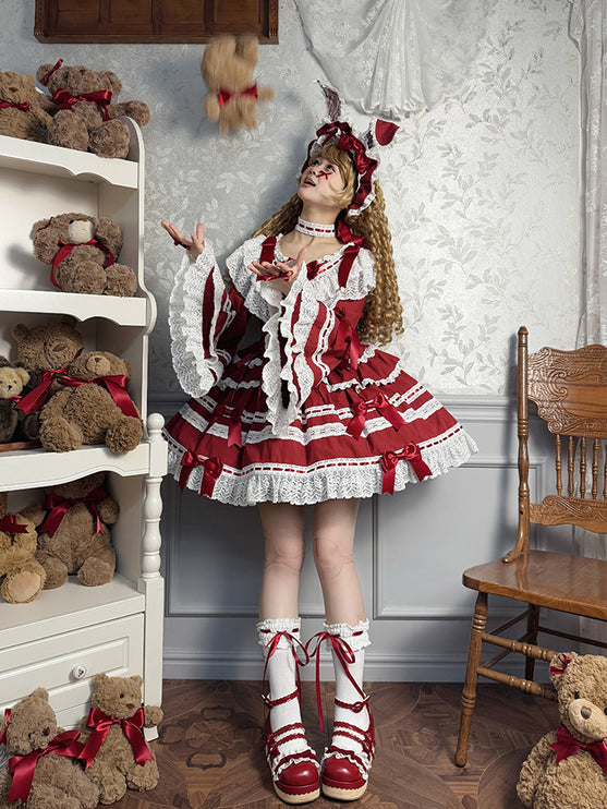 Vintage Charm Lace Lolita OP Dress