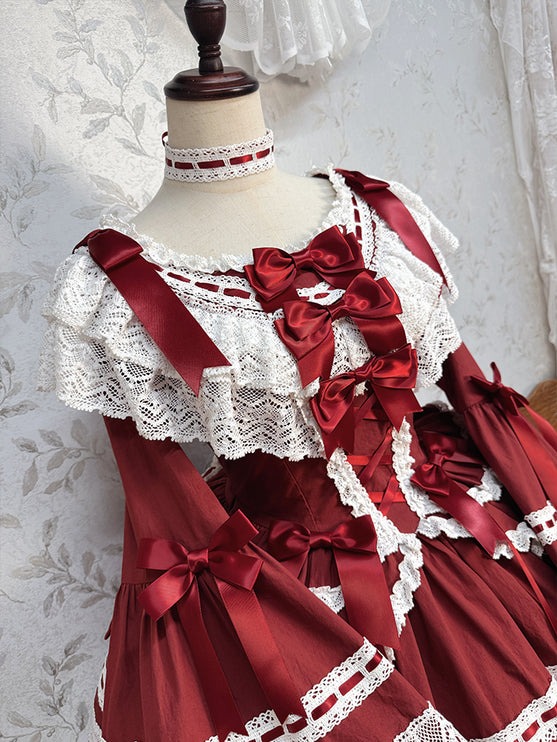 Vintage Charm Lace Lolita OP Dress