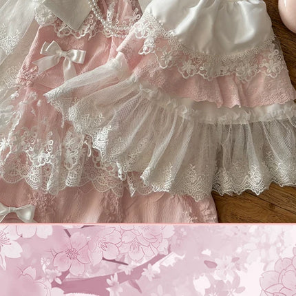 Enchanting Lolita Dress with Delicate Lace: A Whimsical Fairy - Tale Dream