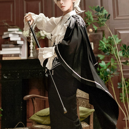 Lolita Prince-style Genderless Outfit | Cool and Stylish 2D Fantasy-Style Custom Shirt Suit