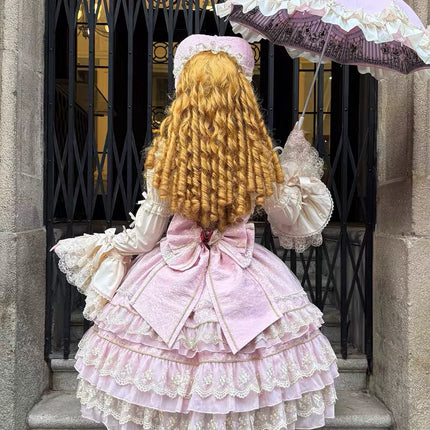 Gothic Lolita Dress with Intricate Lace and Elegant Bows - multiple colors Fantasy Style