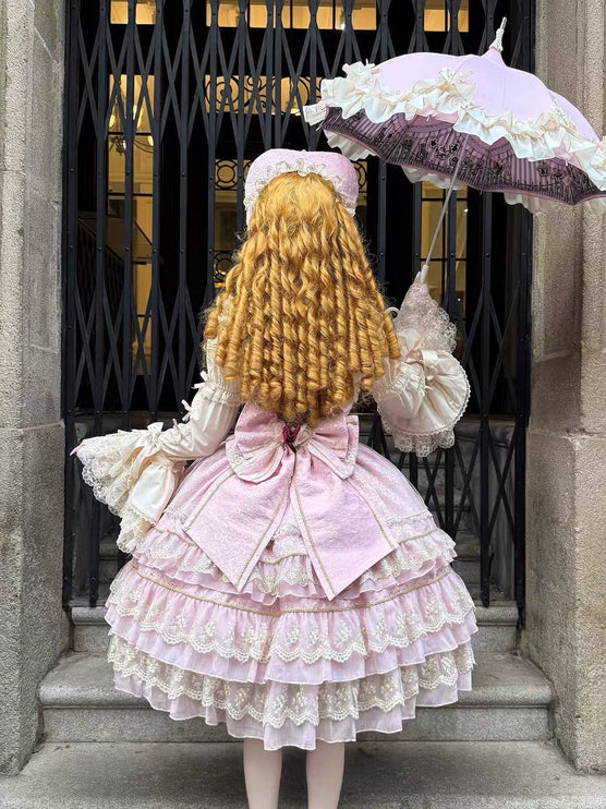 Gothic Lolita Dress with Intricate Lace and Elegant Bows - multiple colors Fantasy Style