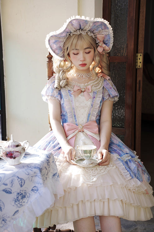 Lolita Enchanted Garden Lace Ruffled OP Dress