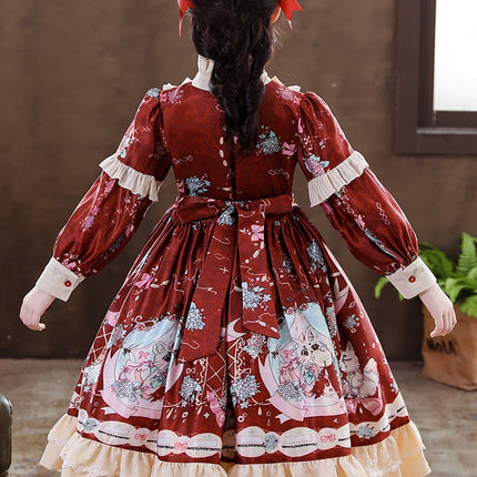 Japanese Style Girls' Lolita Dress - Big Kids Birthday Princess Dress Set, New Autumn Collection