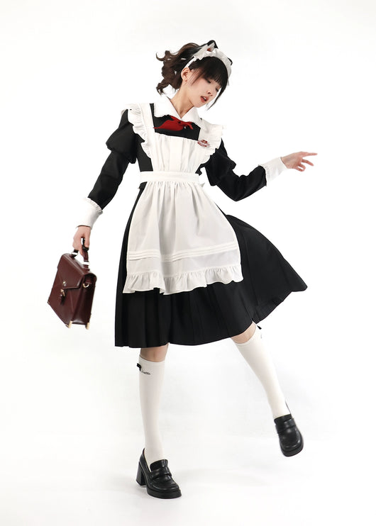 Russian Uniform-inspired Elegance Vintage Dress Uniform Maid Lolita Dress