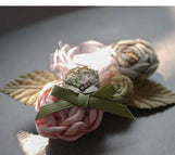 Green & Pink Small Floral Trim Jacket