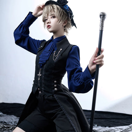 Princess Chronicles Ouji Tuxedo Vest Retro Lolita Prince Tailcoat