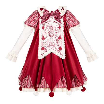 Lolita Delight: Exquisite Black & Red Dresses with Whimsical Patterns and Charming Details