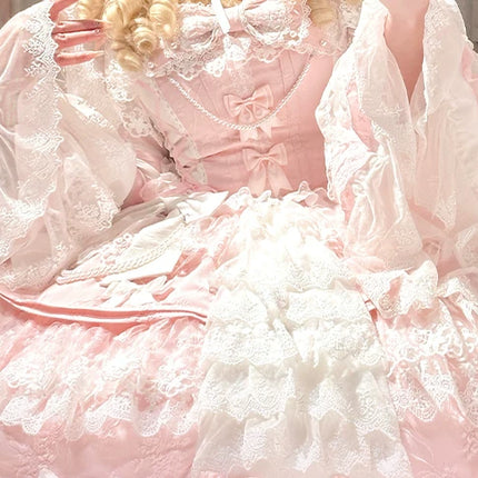 Enchanting Lolita Dress with Delicate Lace: A Whimsical Fairy - Tale Dream