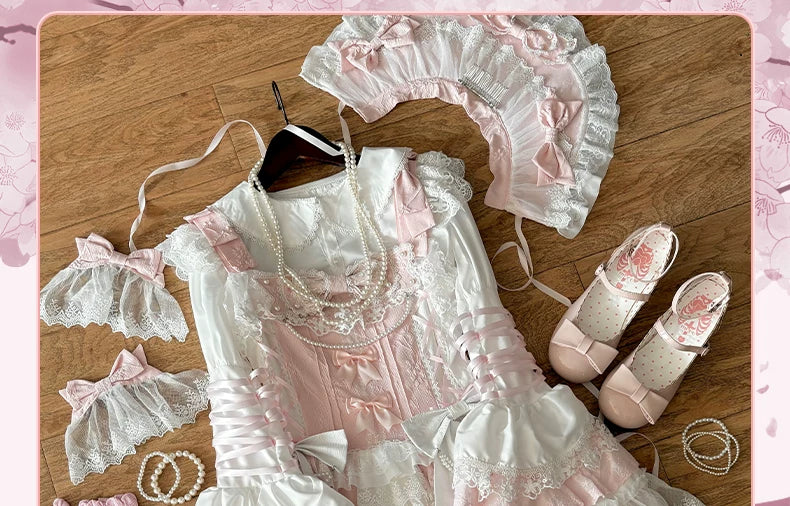Enchanting Lolita Dress with Delicate Lace: A Whimsical Fairy - Tale Dream