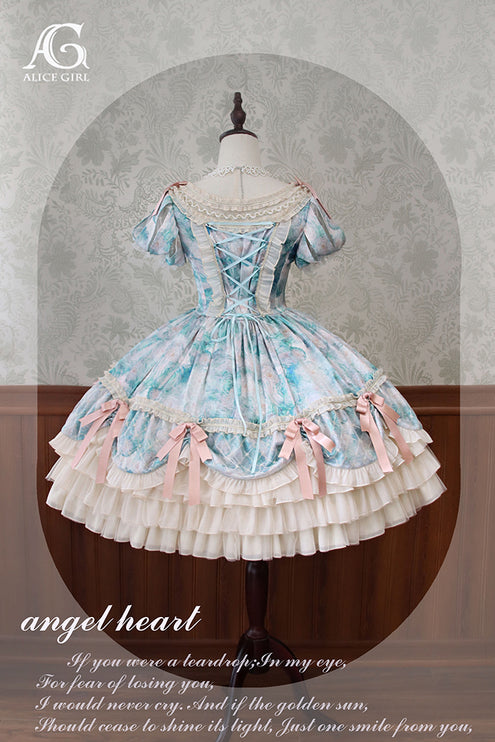 Lolita Enchanted Garden Lace Ruffled OP Dress