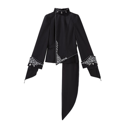 Vintage Dark Gothic Prince-style Suit with Suspenders and Shorts — Dashing and Handsome