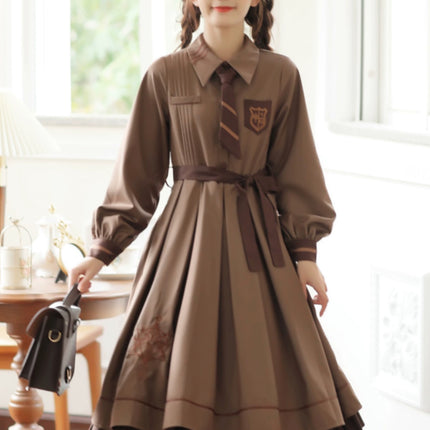 French Retro Lolita JK Dress Vintage Dress Cloak Suit