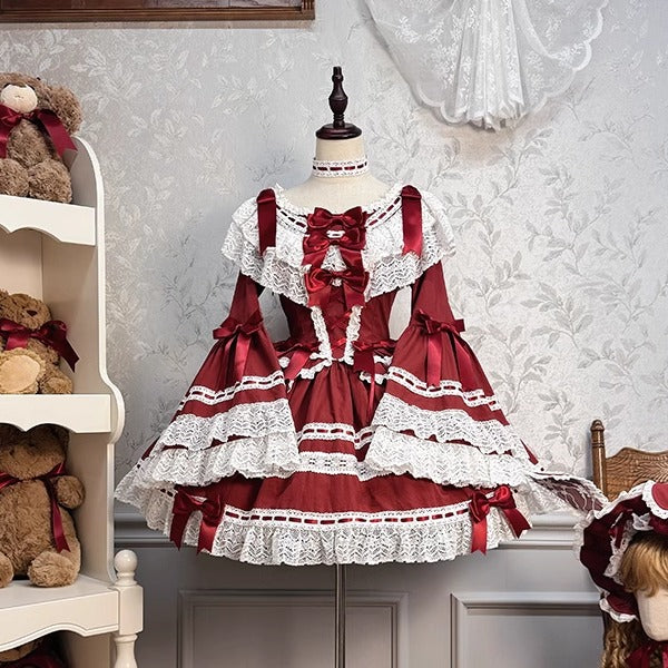 Vintage Charm Lace Lolita OP Dress