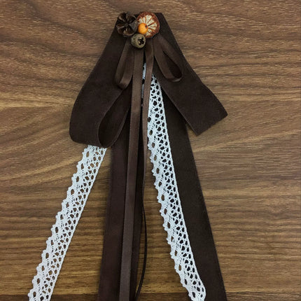 Vintage - style Plaid Suspender Skirt with Lace Trims and Button - up Bodice