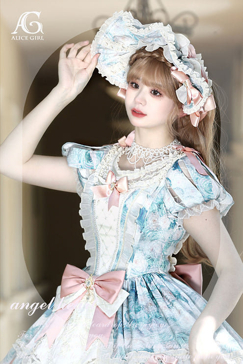 Lolita Enchanted Garden Lace Ruffled OP Dress
