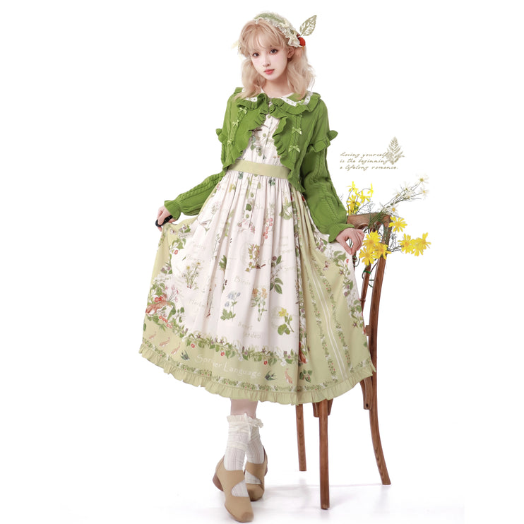 S-XXL Secret Garden Dress French CLA Elegance Lolita Spring Floral Autumn