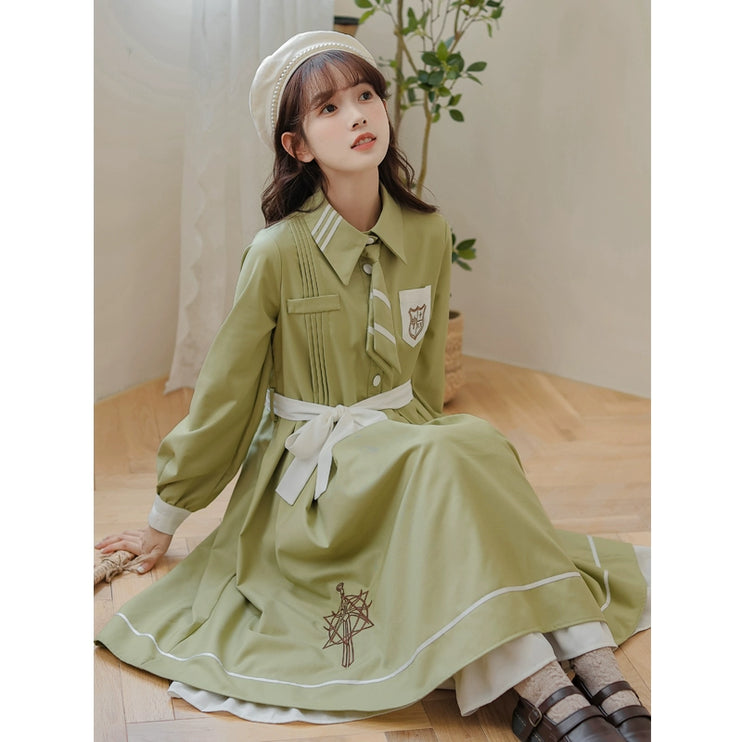 French Retro Lolita JK Dress Vintage Dress Cloak Suit