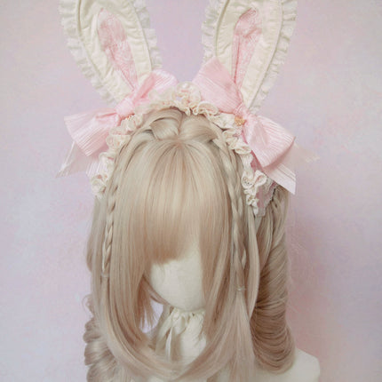 Pastel Pink Checkered Lolita Dress with Ruffled Skirt and Delicate Embellishments