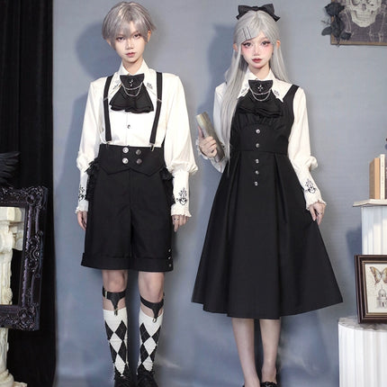 S-XL Original Ouji Dresses Cloak Black Lolita JSK Prince Dress Style