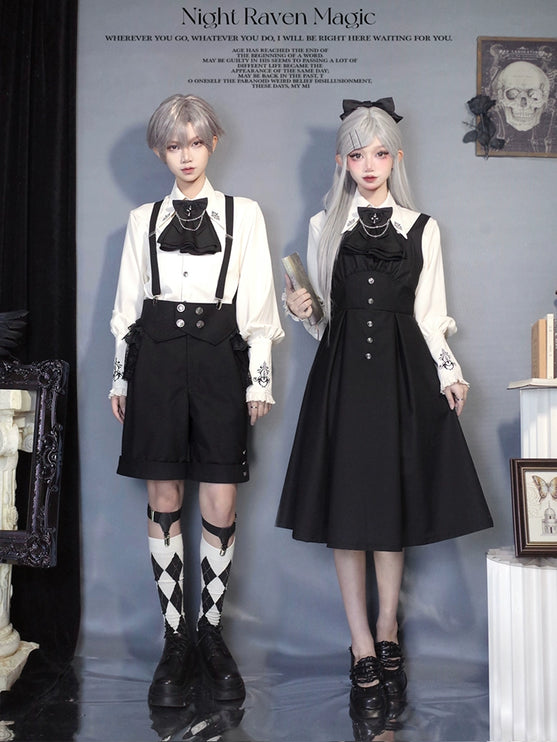 S-XL Original Ouji Dresses Cloak Black Lolita JSK Prince Dress Style