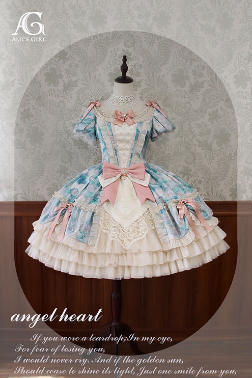 Lolita Enchanted Garden Lace Ruffled OP Dress