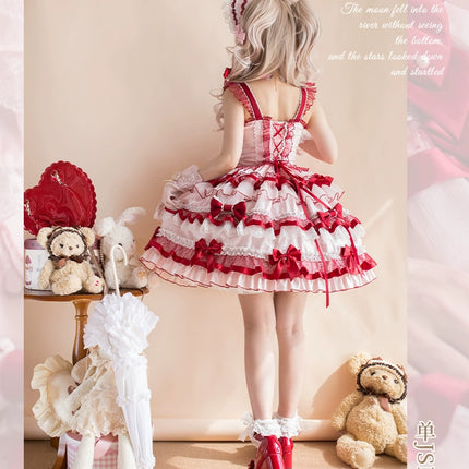 Raspberry Ribbon Vintage JSK - Original Lolita Dress