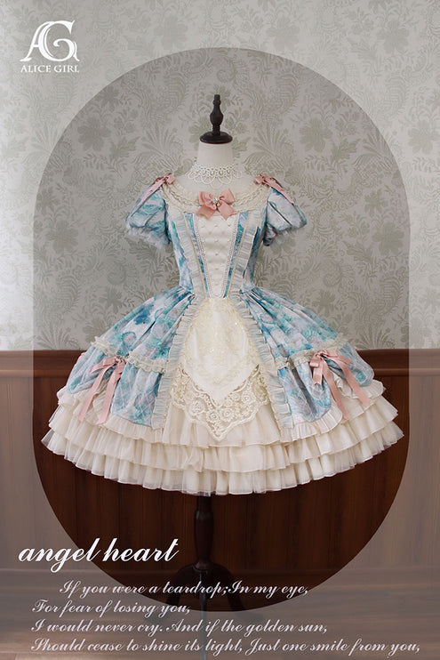 Lolita Enchanted Garden Lace Ruffled OP Dress