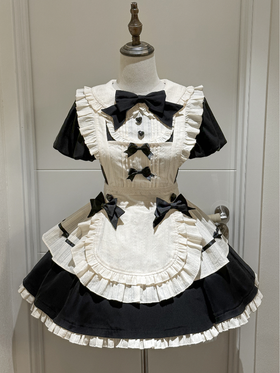 [Pre- order]Hawthorn Berry Classic Apron OP Dress Elegant Maid Lolita Dress