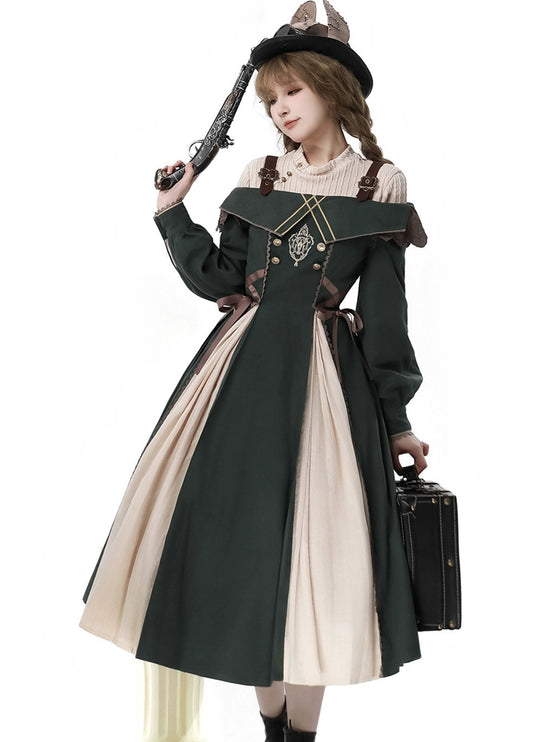 Creative Patchwork Midi A-line Swing Skirt: Unlock a Unique Fashion Code