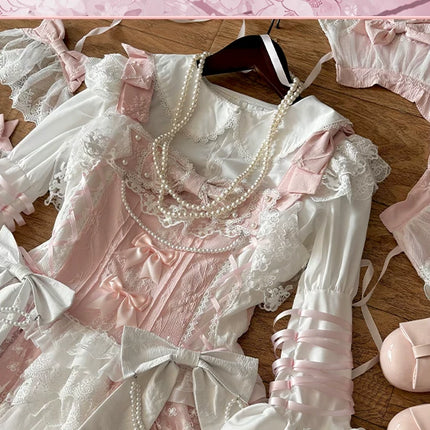 Enchanting Lolita Dress with Delicate Lace: A Whimsical Fairy - Tale Dream
