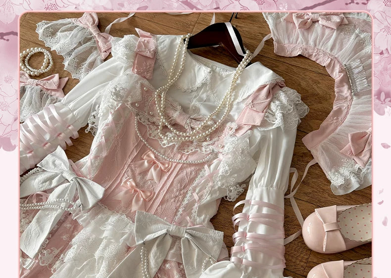 Enchanting Lolita Dress with Delicate Lace: A Whimsical Fairy - Tale Dream