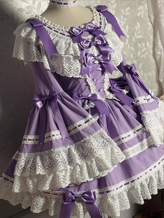 Vintage Charm Lace Lolita OP Dress
