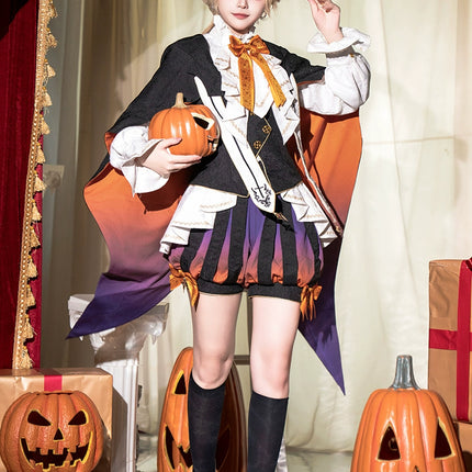 Original Carnival Night Lolita Prince-Style 2D Private Setting Cape + Shorts Performance Daily Set