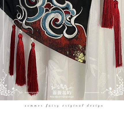 Original Chinese Style Hanfu-Inspired Ethnic Wear - Top & Pants Set