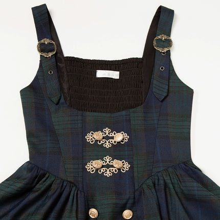 Twin - Set Lolita Dresses with Plaid Pattern and Sweet Bowknots, Ideal for Cosplay and Themed Parties