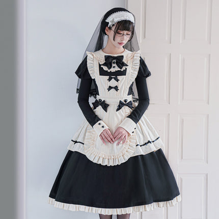 [Pre- order]Hawthorn Berry Classic Apron OP Dress Elegant Maid Lolita Dress