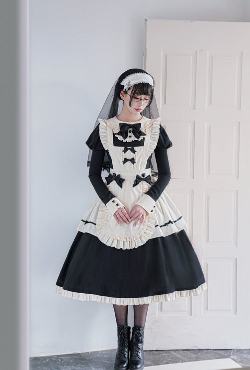 [Pre- order]Hawthorn Berry Classic Apron OP Dress Elegant Maid Lolita Dress