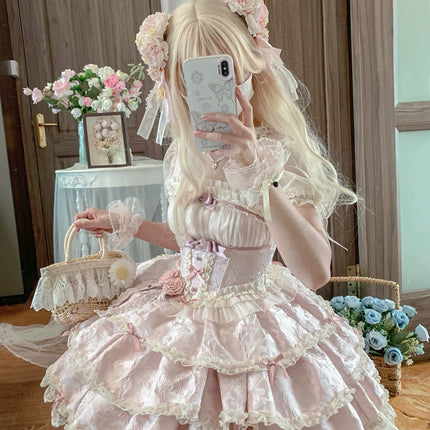 Ballet Courtesy lolita Ballet Style Doll Sling Daily Dress JSK