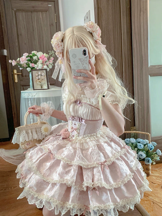 Ballet Courtesy lolita Ballet Style Doll Sling Daily Dress JSK