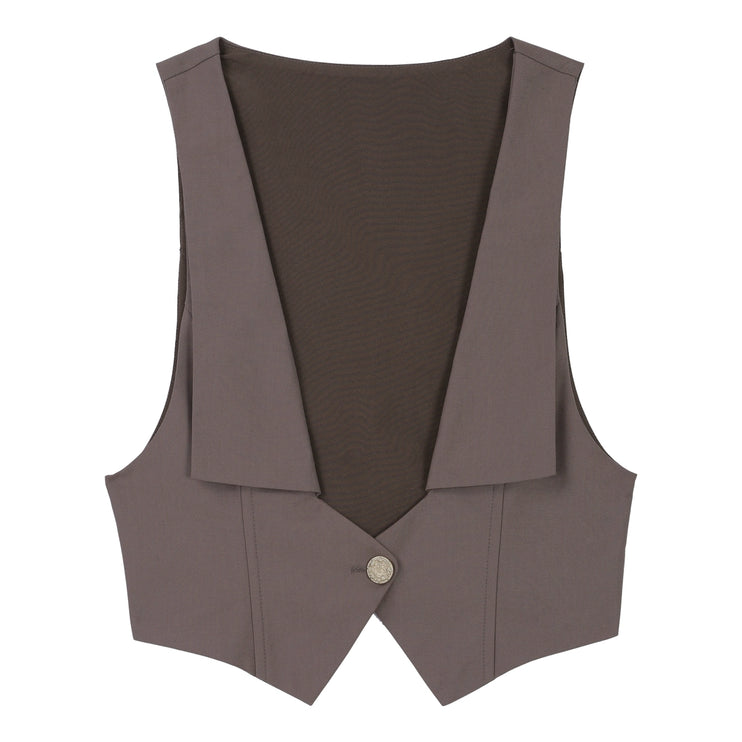 Gothic Knight-Inspired Midnight Silver-Embroidered Cloak Vest with Trousers Set