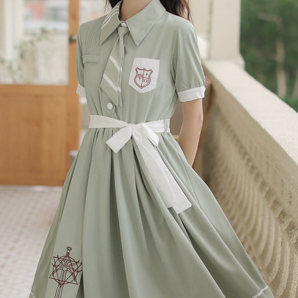 French Retro Lolita JK Dress Vintage Dress Cloak Suit