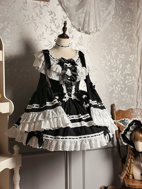 Vintage Charm Lace Lolita OP Dress