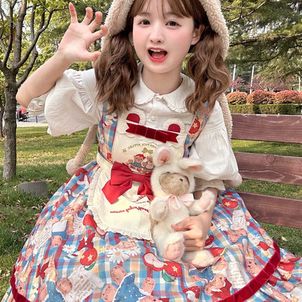 Apple Bear Story JSK – Playful and Charming Lolita Dress
