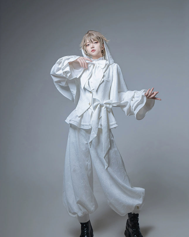 XS-2XL Vintage Prince Trousers with Bunny Ears Lolita Gown