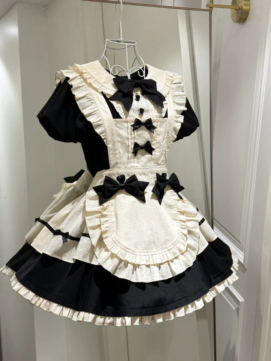 Hawthorn Berry Classic Apron OP Dress Elegant Maid Lolita Dress