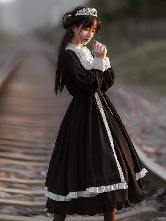 Ouji Large Hem CLA Series Nun Style OP Lolita Dress