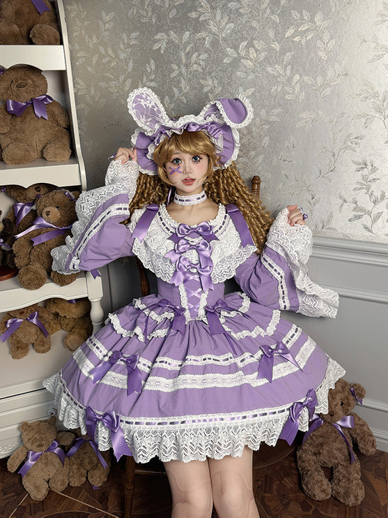 Vintage Charm Lace Lolita OP Dress