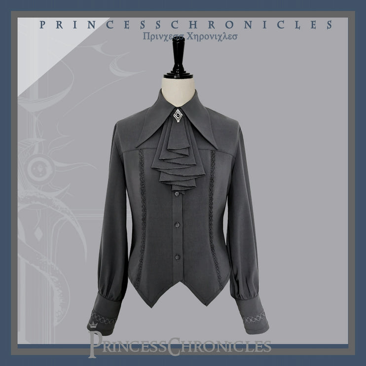 Princess Chronicles Ouji Sleeve Shirt Gothic Tailored Elegant Mutton Leg Top